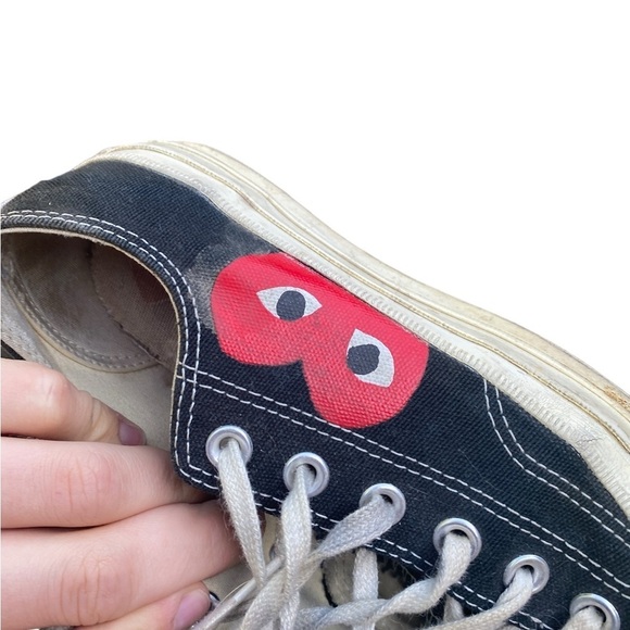 Commes Des Garçons Converse Low Sneakers Size 7 - Picture 6 of 15